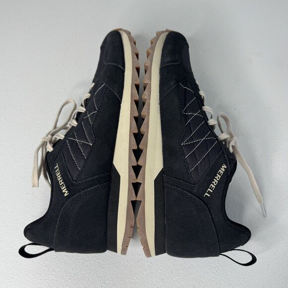 Merrell Alpine Shoes Men\'s 9.5 Athletic Low Sneakers J16695 Black Suede Lace Up main image 6